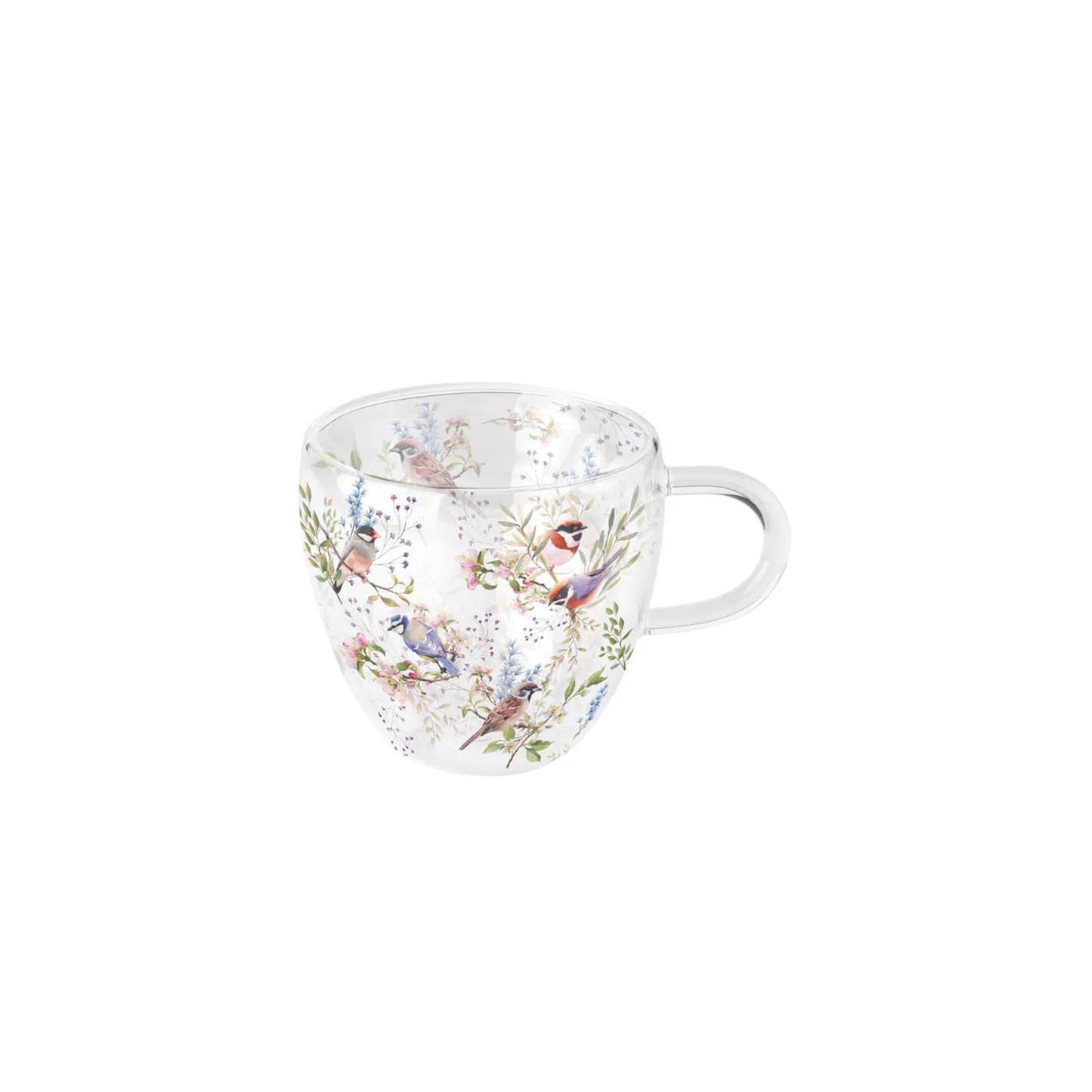Ambiente vaso de doble pared 0,2l pájaros ocupados