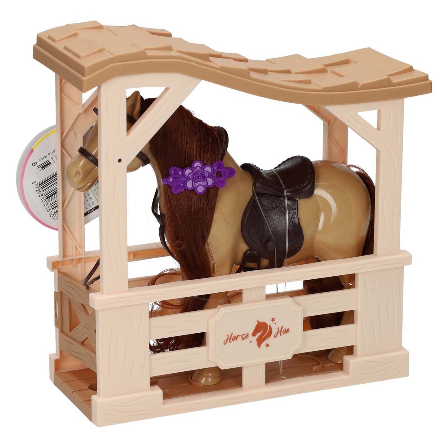 Cavallo nella stalla - 17x16x5 cm