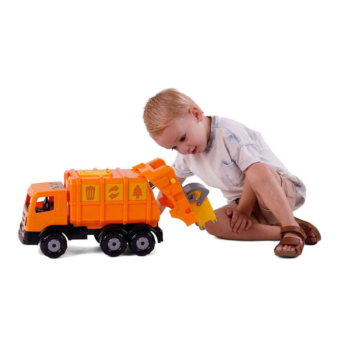 Cavallino Toys Cavallino XL Camina de basura Naranja, 42 cm