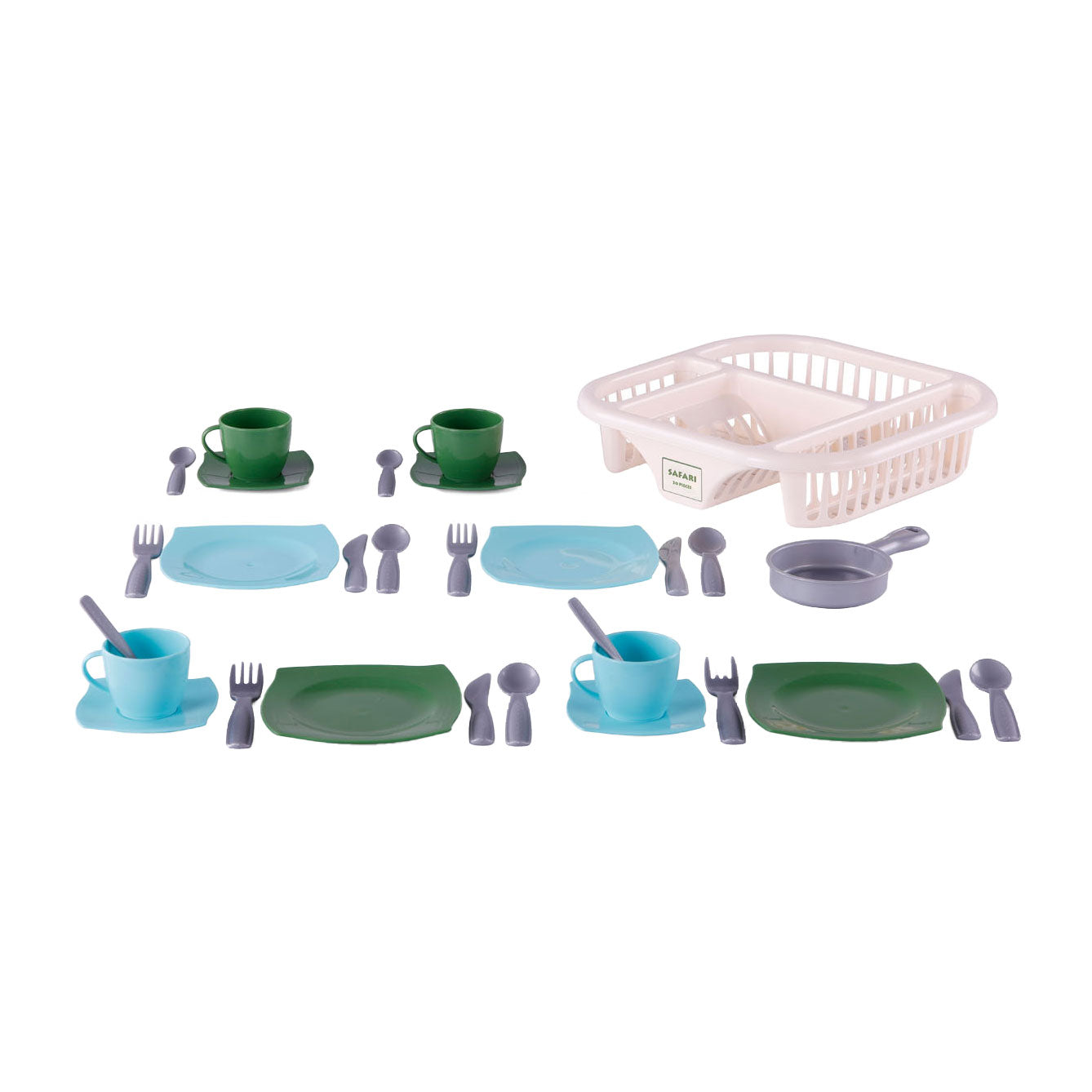 Cavallino Toys Servizio Cavallino con lavaggio blu -rack, 30dlg.