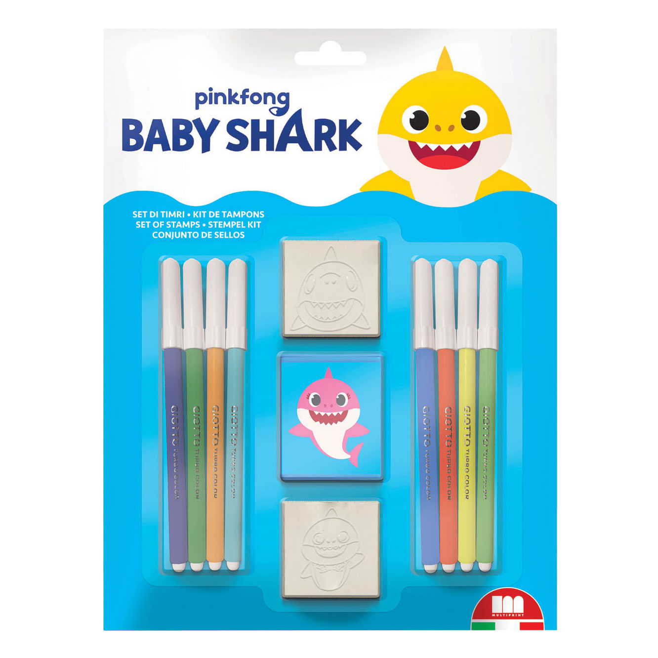 Set di francobolli per bambini multiprint. 11dlg.