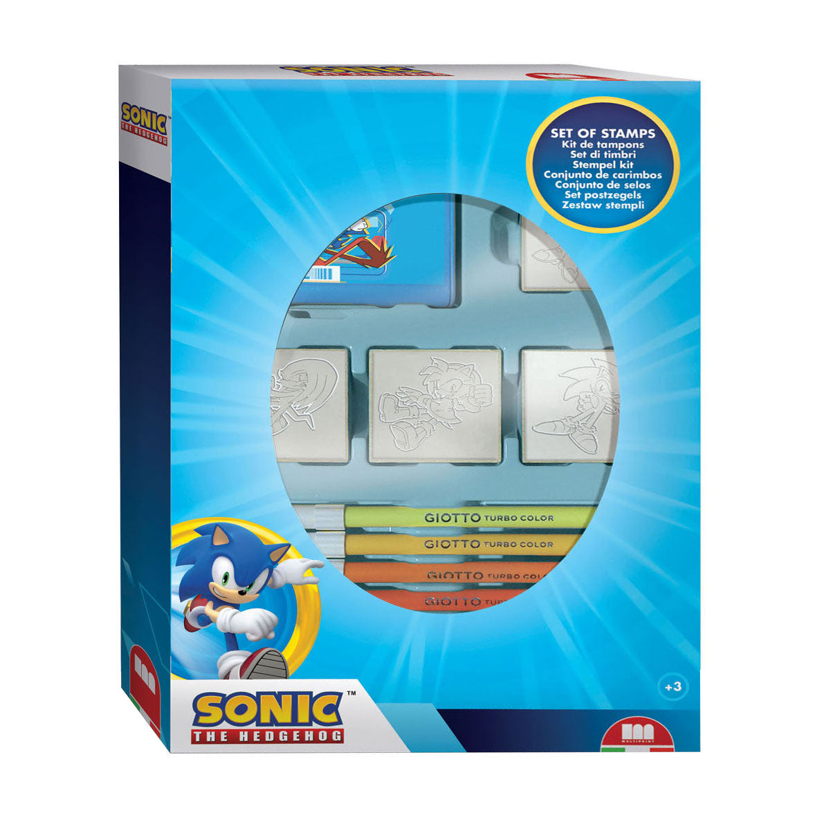 Conjunto de sellos multiprint con 4 sellos