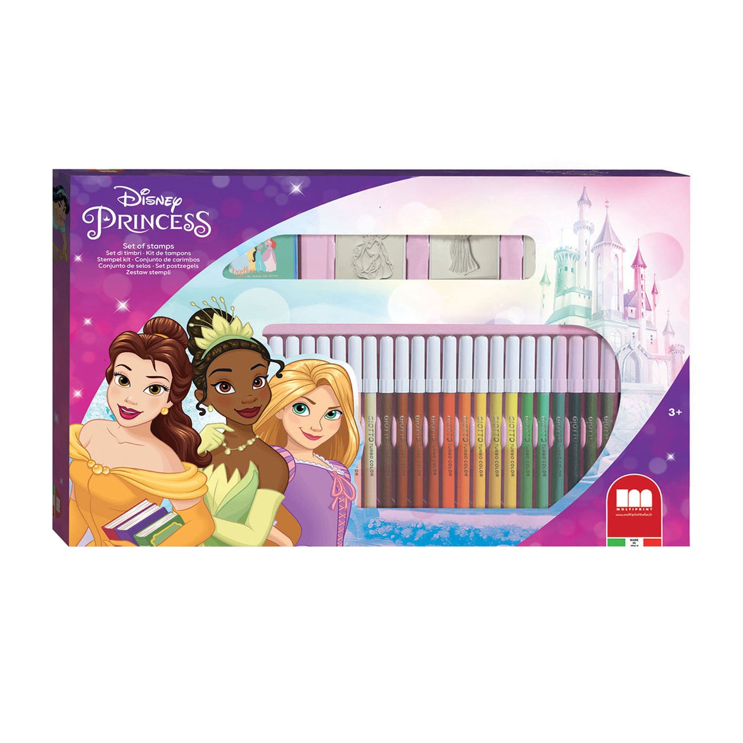Multiprint Princess Color Juego con sellos, 41dlg.