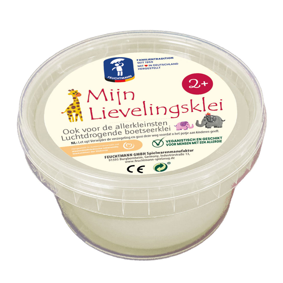La mia argilla preferita - bianco, 500gr.