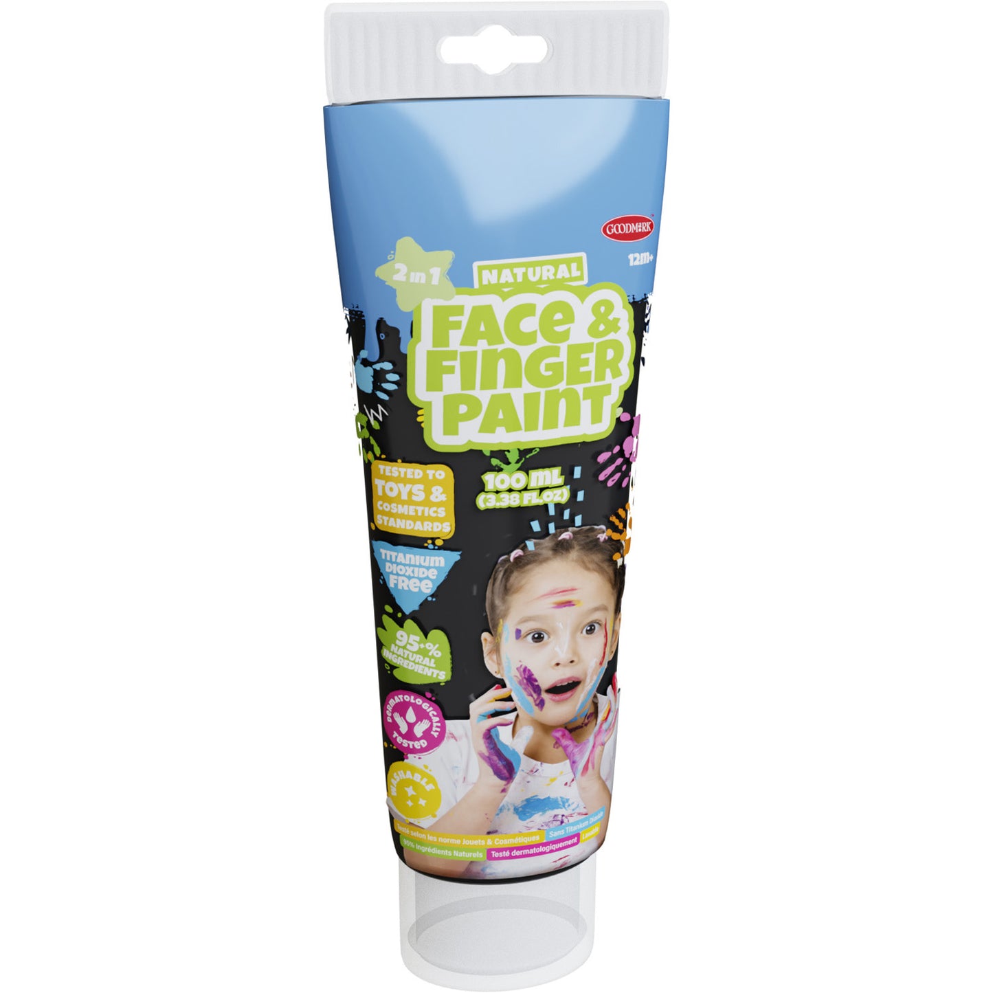 Boti Natural Face Fingerpaint Tube Nero, 100 ml