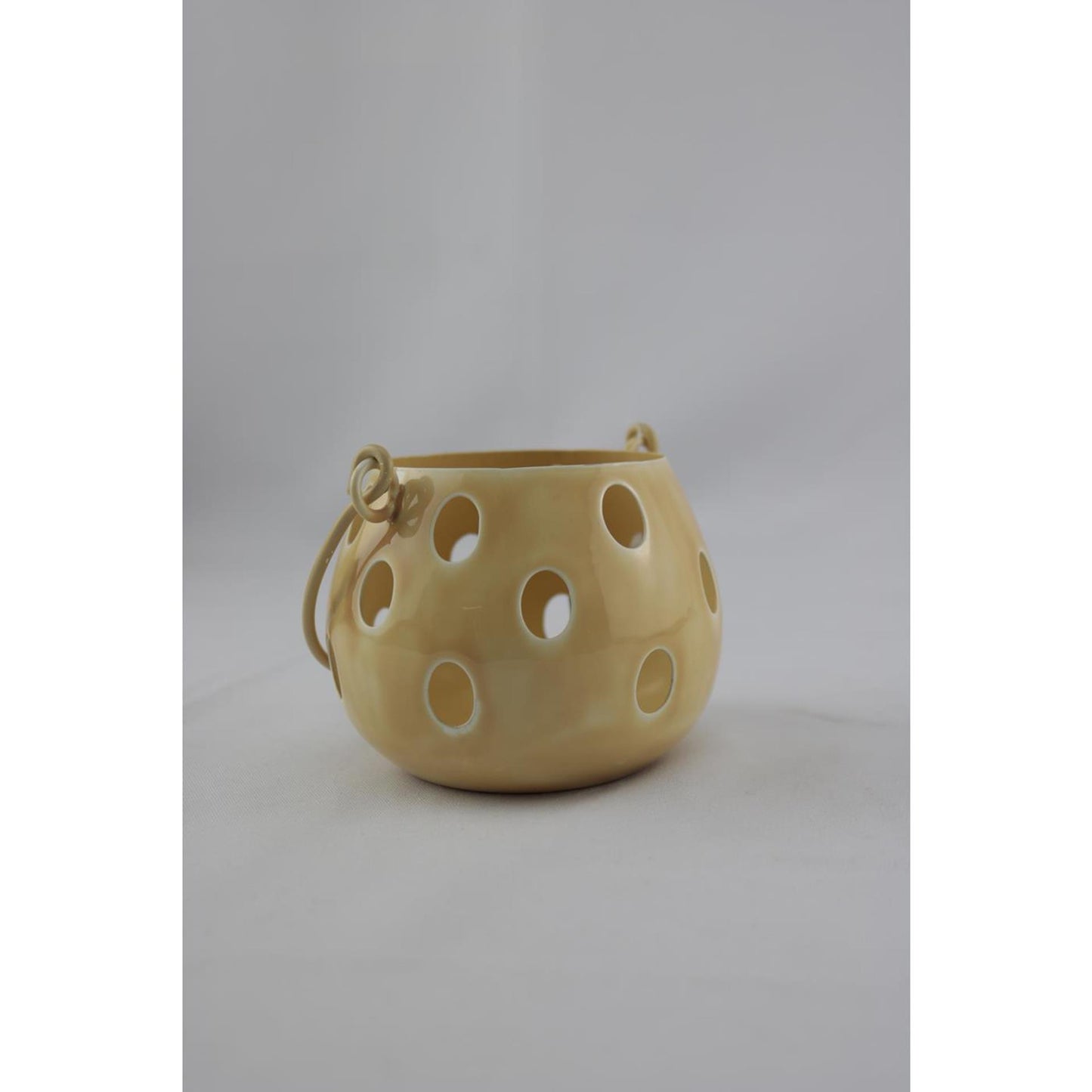 Farol ambiente mansión beige 11x11x8,5cm