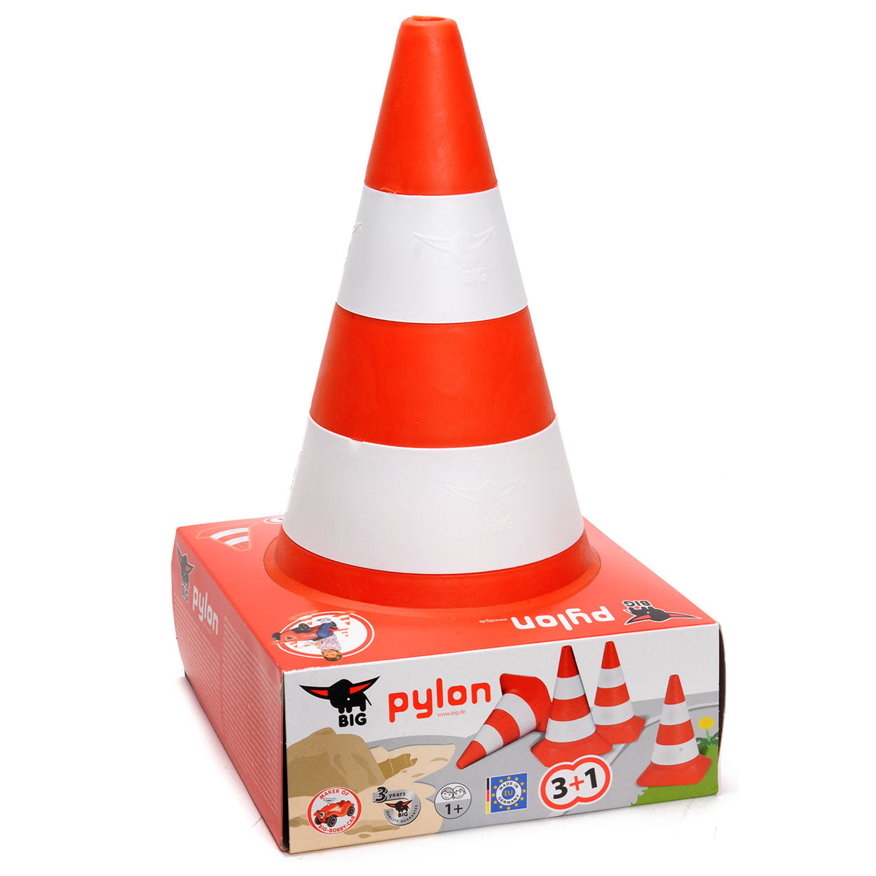 Grande cono di traffico, set di 4 pedine