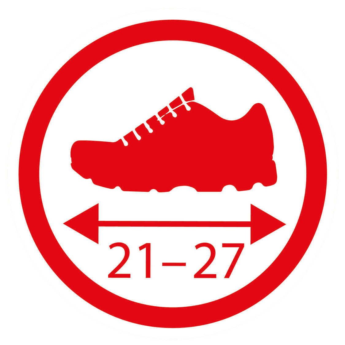 Protectores de zapatos grandes rojo, tamaño 21-27