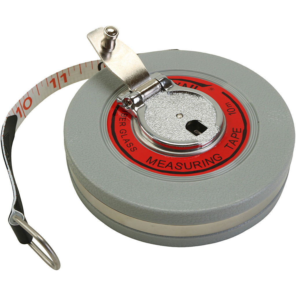 Cinta de medición de freemans, l: 10 m, 1 caja