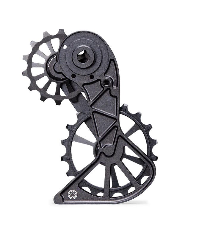 Sram kogel derauilleurkooi kolossos derailleurkooi oversized force red xplr zwart keramisch