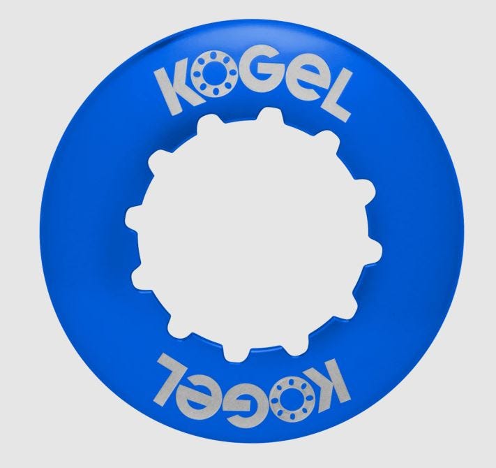 Ghiera di bloccaggio a sfera compatibile con centerlock Ghiera di bloccaggio rotore interna blu