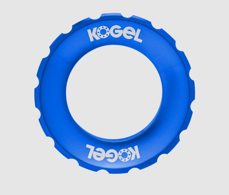 Ghiera a sfera centerlock compatibile ghiera rotore esterna blu