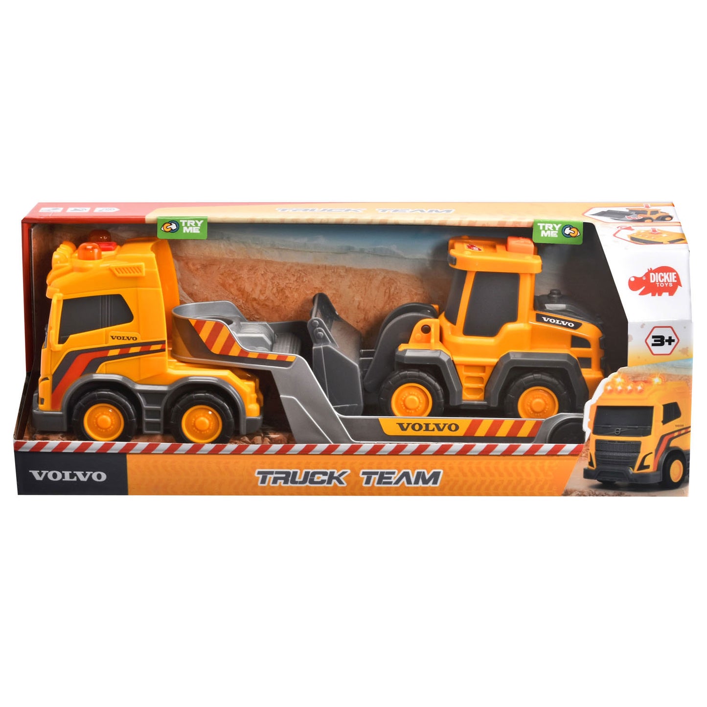 Volvo Truck Team con escavatore