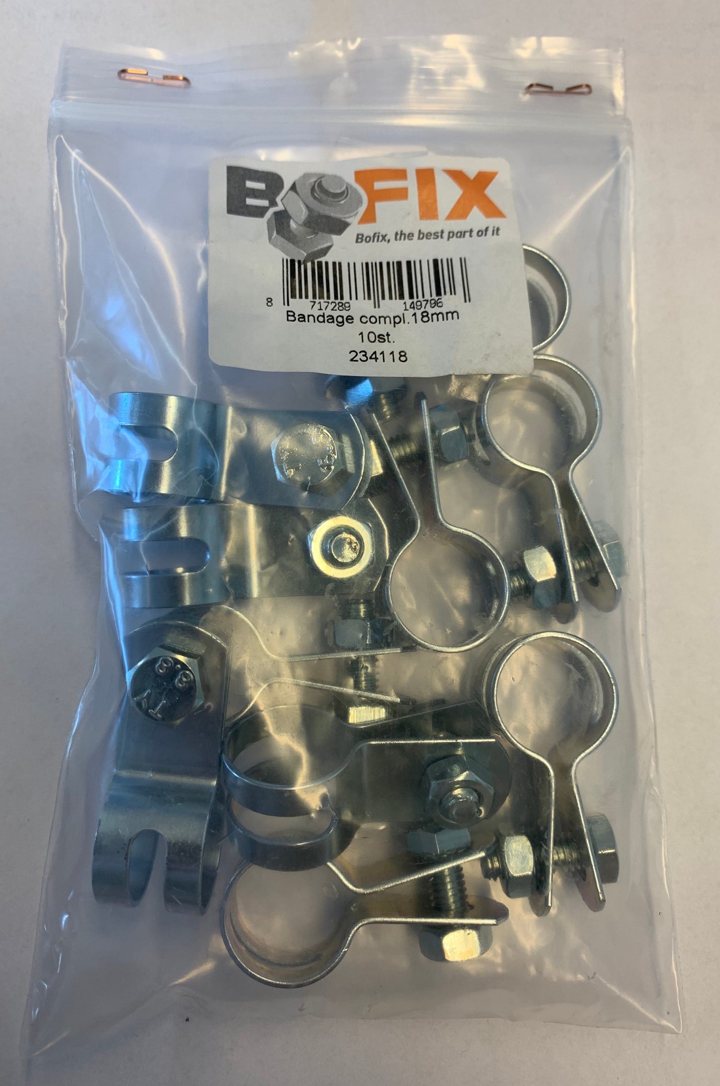 Fascia di bendaggio 18mm. per 10