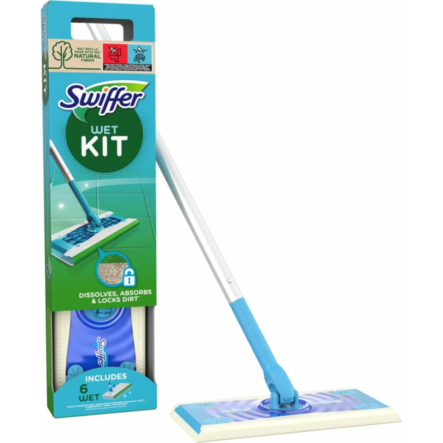 Kit de inicio húmedo Swiffer de 7 piezas