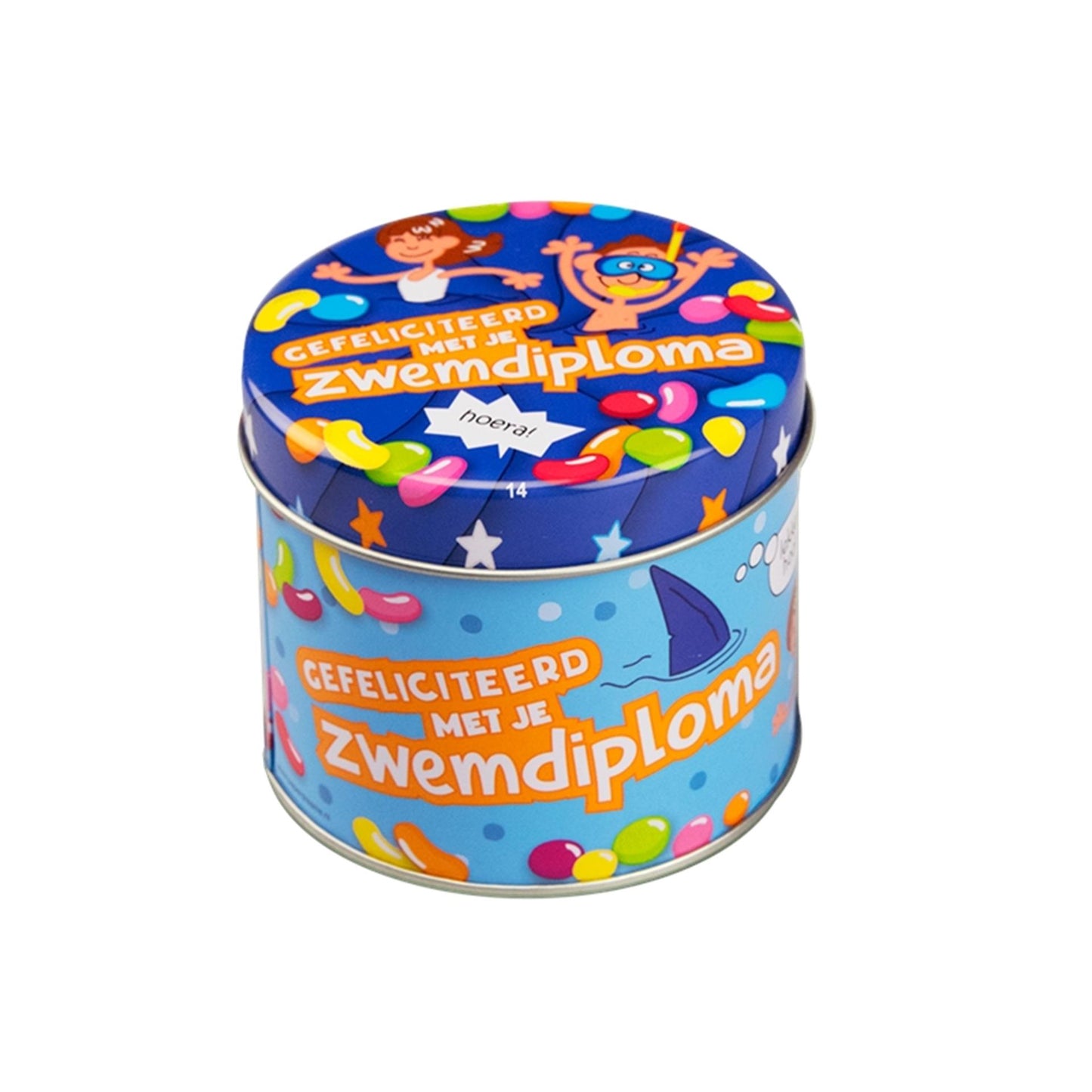 Diploma de natación en lata de caramelos de Paperdreams