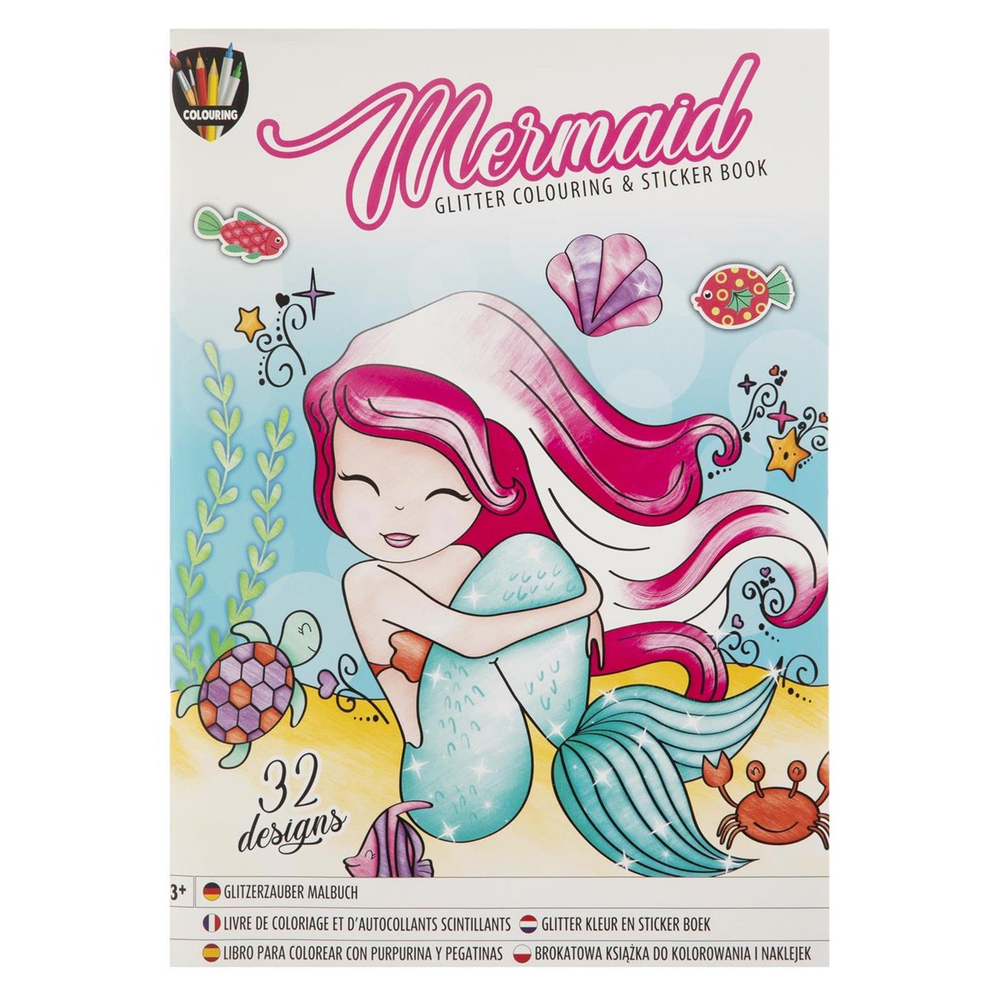 Mermaid del libro per gli strumenti per glitter group di artigianato creativo