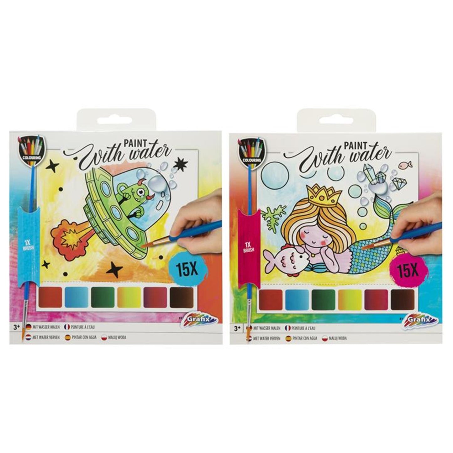 Pinturas con agua - espacio