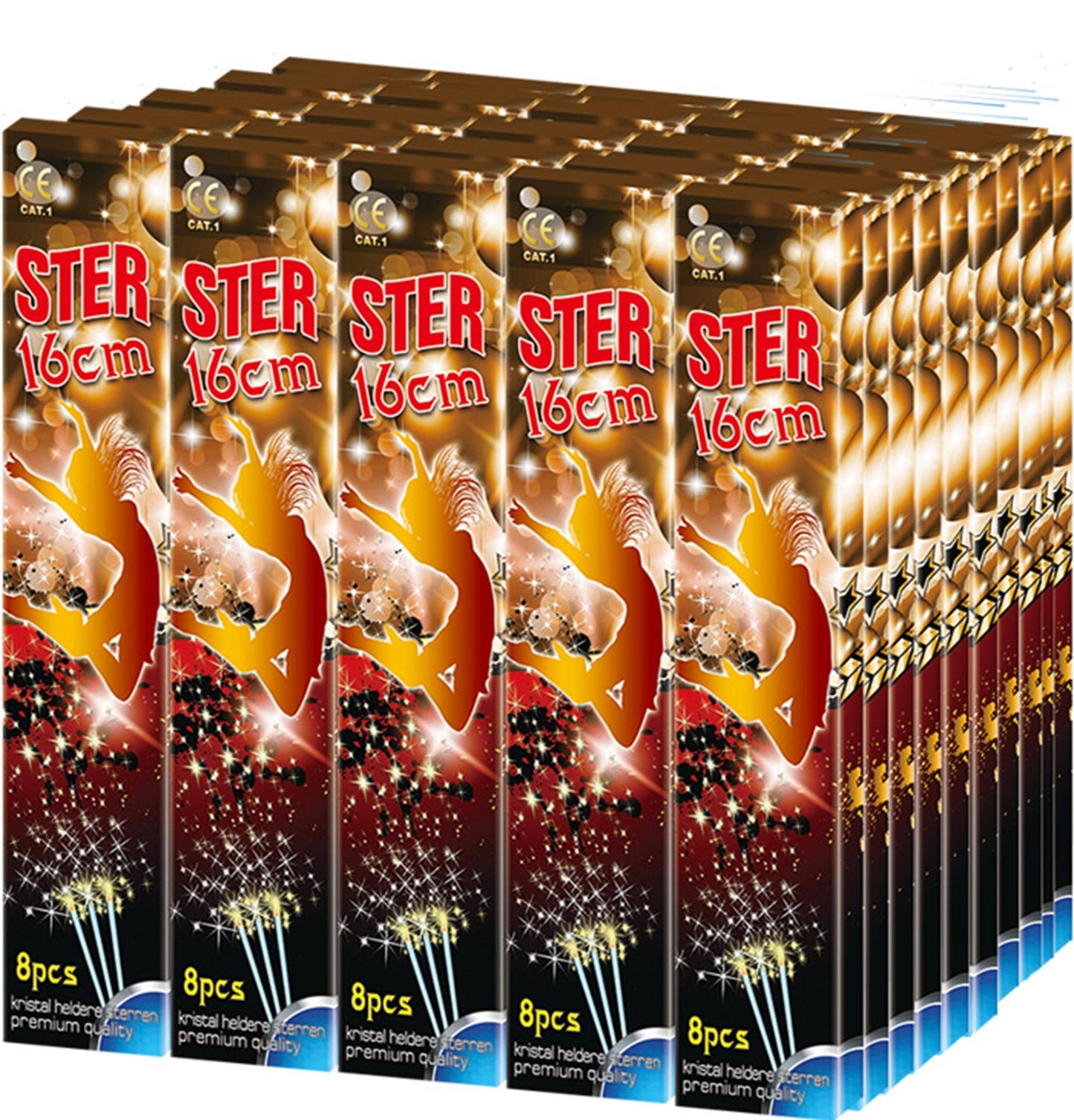 Broekhoff estrellas 16cm 50 pack de 8 piezas