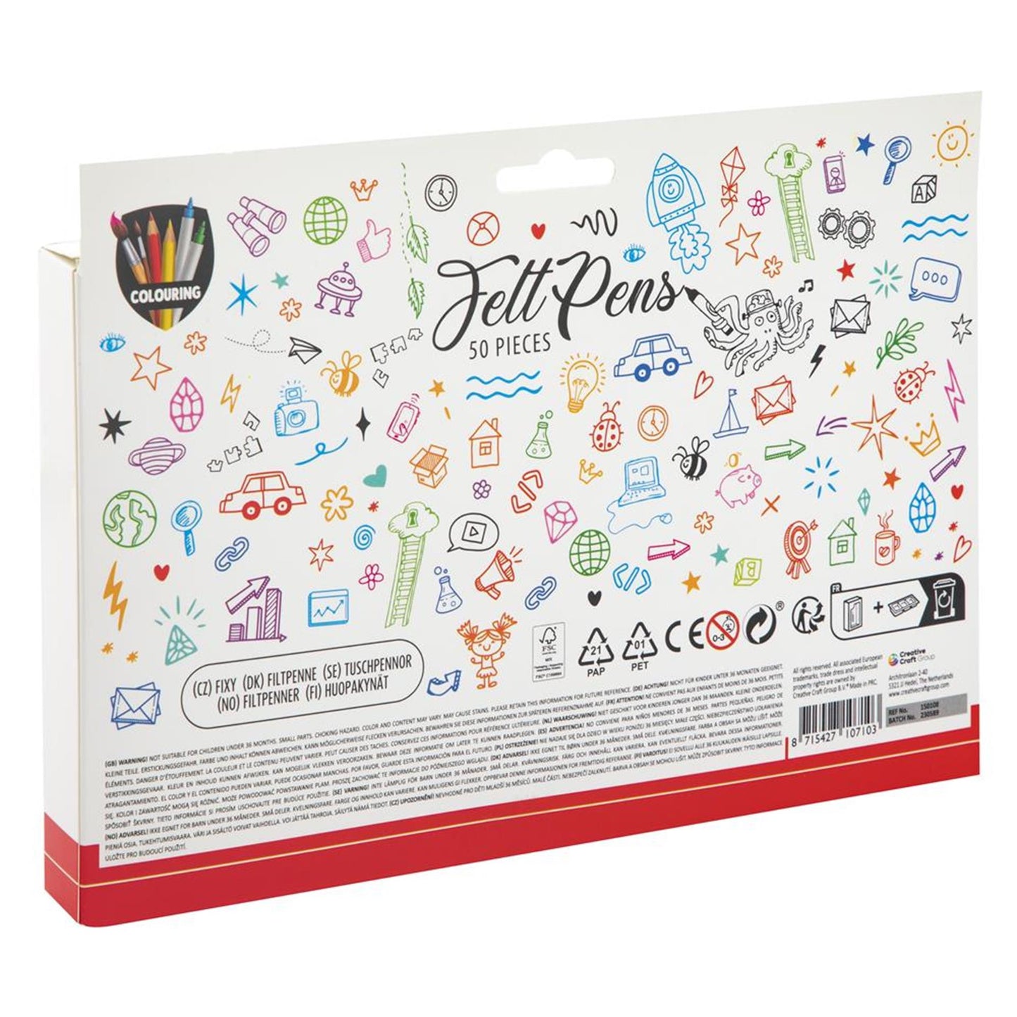 Juego de rotuladores Grafix 50 piezas