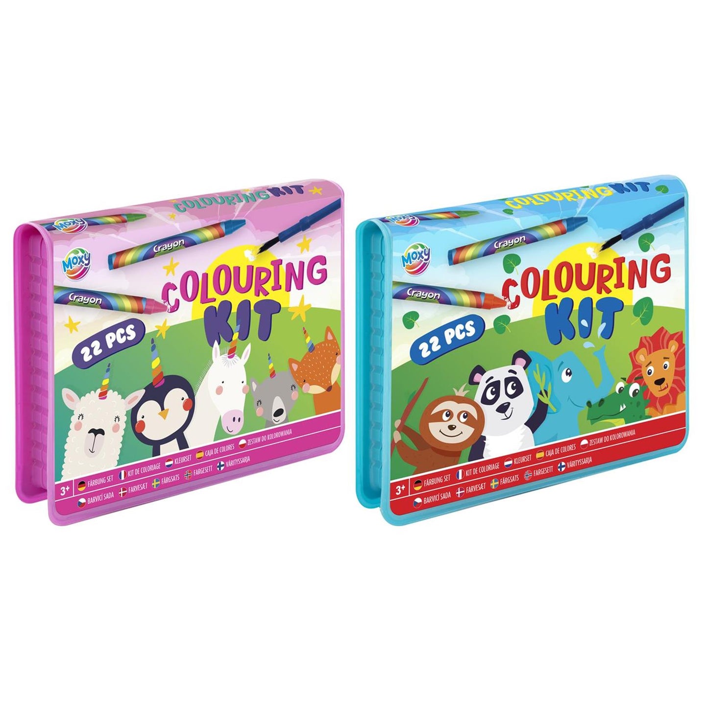Set di colori Grafix Moxy 22 pezzi 11x14,8 cm