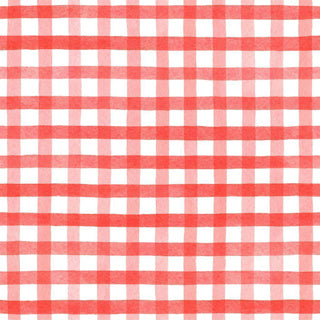 Oilcloth PVC 140 cm Gingham Red