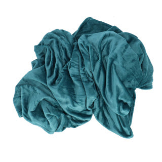 Riga a quadri 150x200 cm Polyester a petrolio 100%