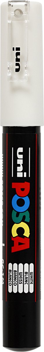 Uni posca verfmarker 1mc wit - conische punt - 1 mm