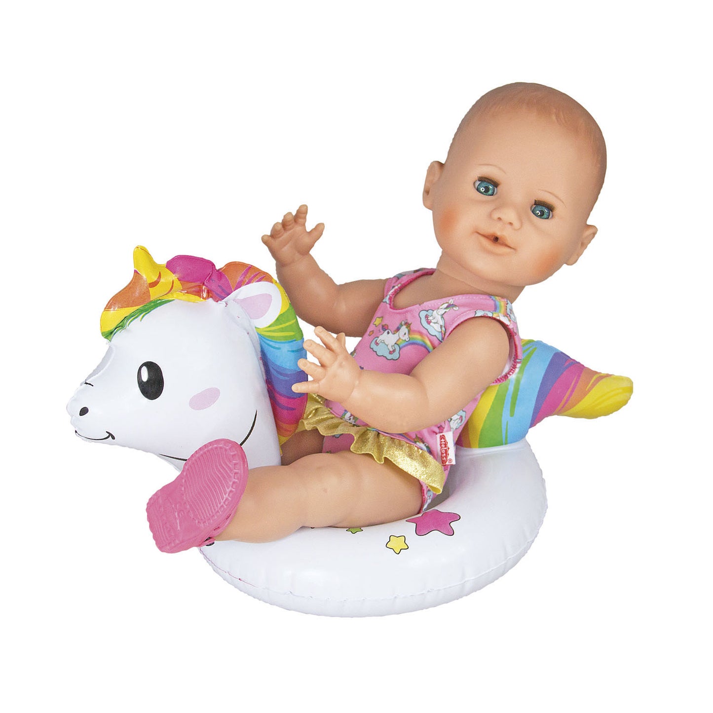 Dolls swimming ring unicorn, 28-35 cm