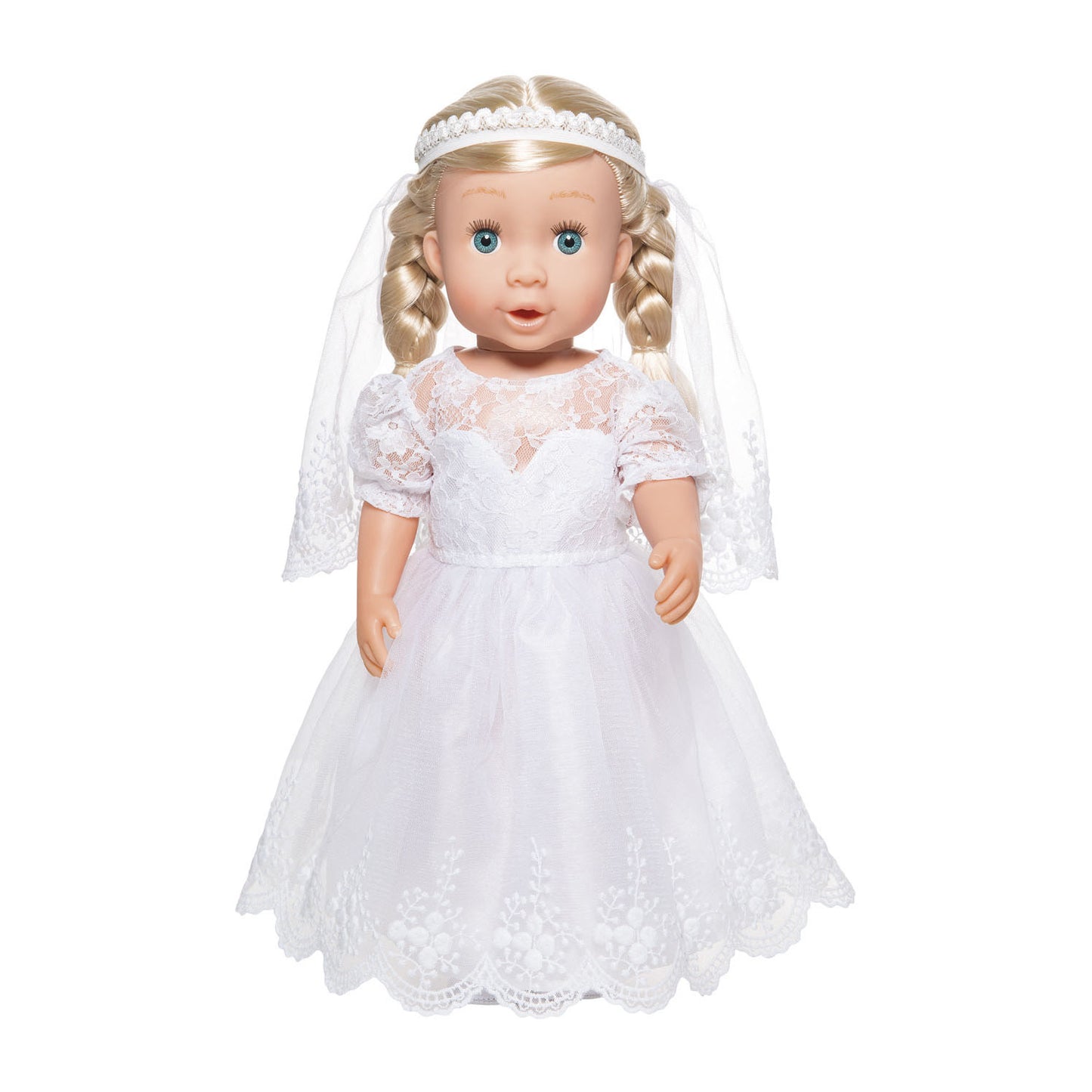 Heless dolls wedding dress with veil, 28-35 cm