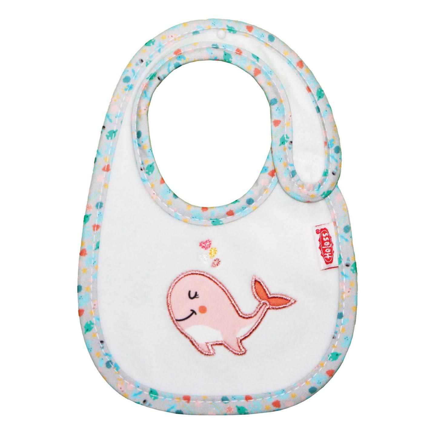 Muñecas babero ballena rosa
