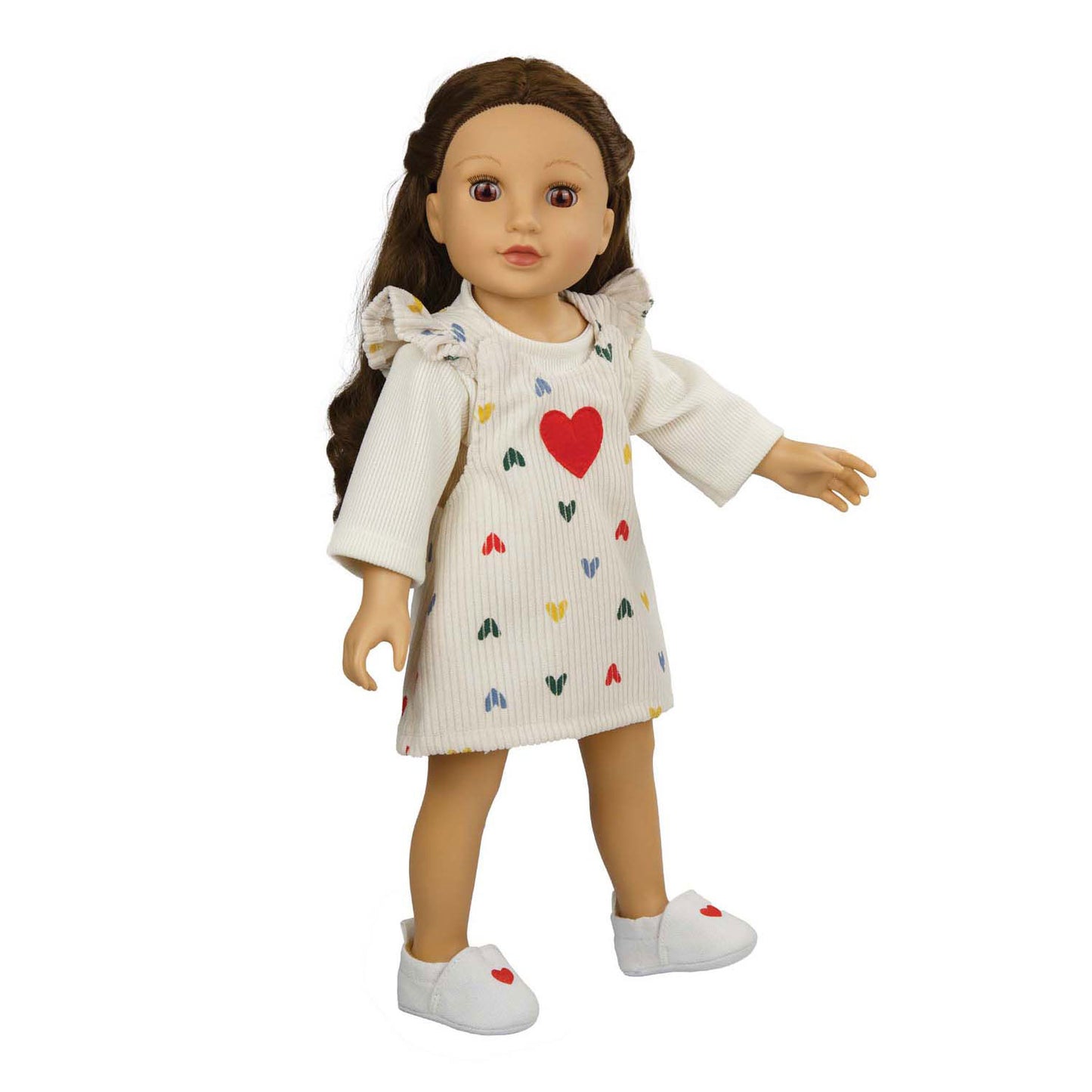 Pantoffel con corazón de Heless Doll, 38-45 cm