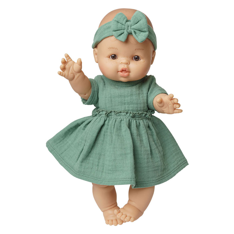 Bambolina Heless con vestito verde - 34 cm