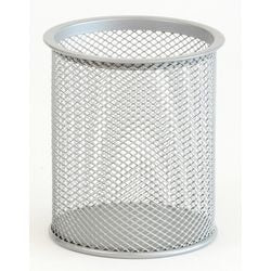 Portapenne per ufficio 90x100mm argento