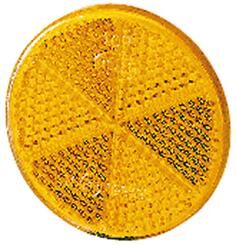 Hella reflector retroiluminación 60mm d amarillo autoadhesivo