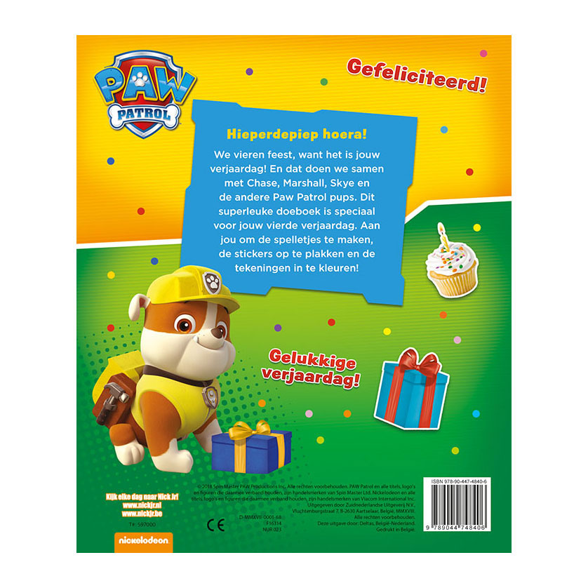 ¡Libro de cumpleaños de Deltas Hooray, 4 años!