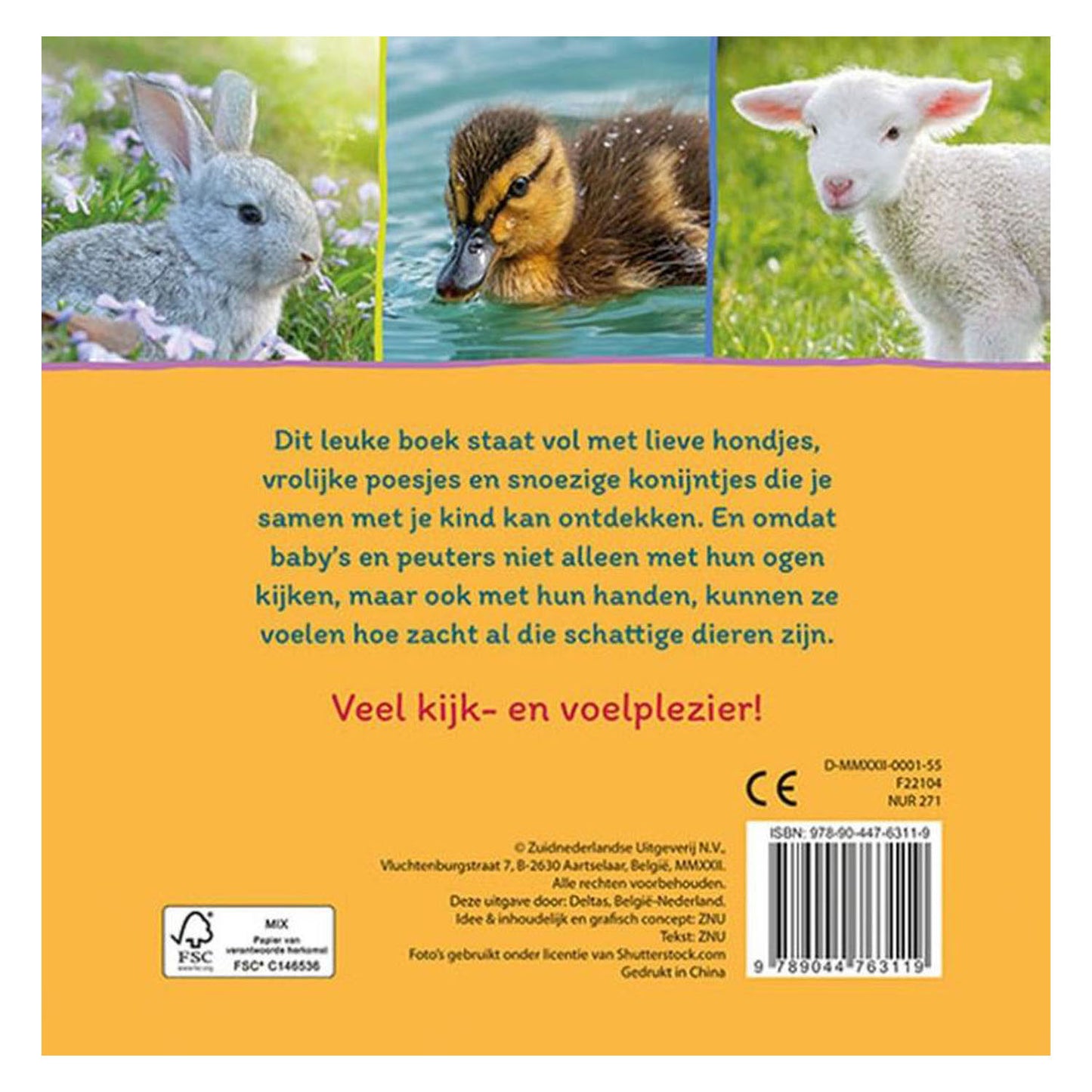 Deltas Babys First Feeling Book Lieve Dieren