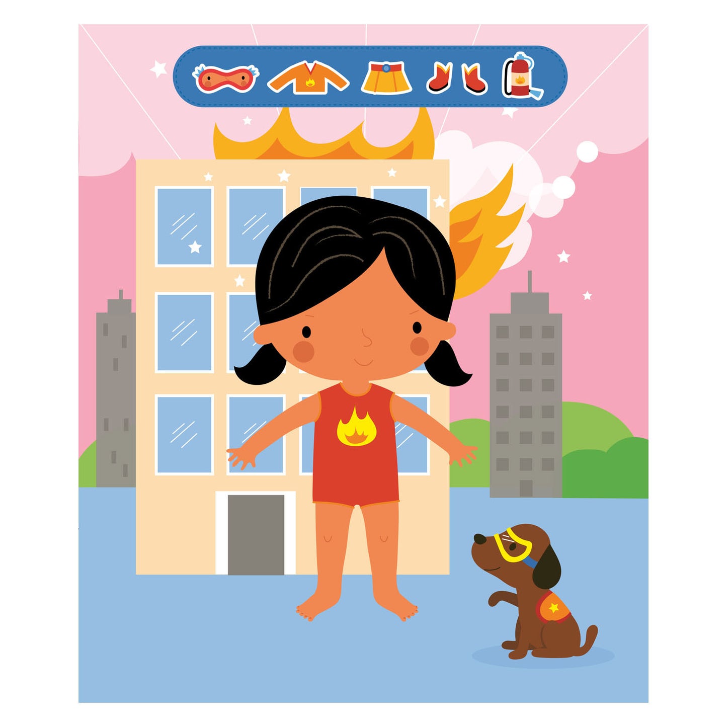 Deltas Super Girls Sticker Fun Dressing Dolls Bolls Book