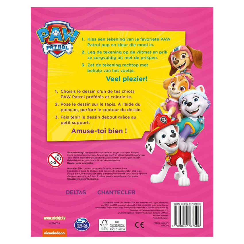 Deltas Paw Patrol Puncture Block Pink
