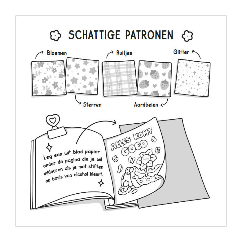 Deltas vibrazioni accoglienti, carino e comodo libro da colorare Coco Wyo