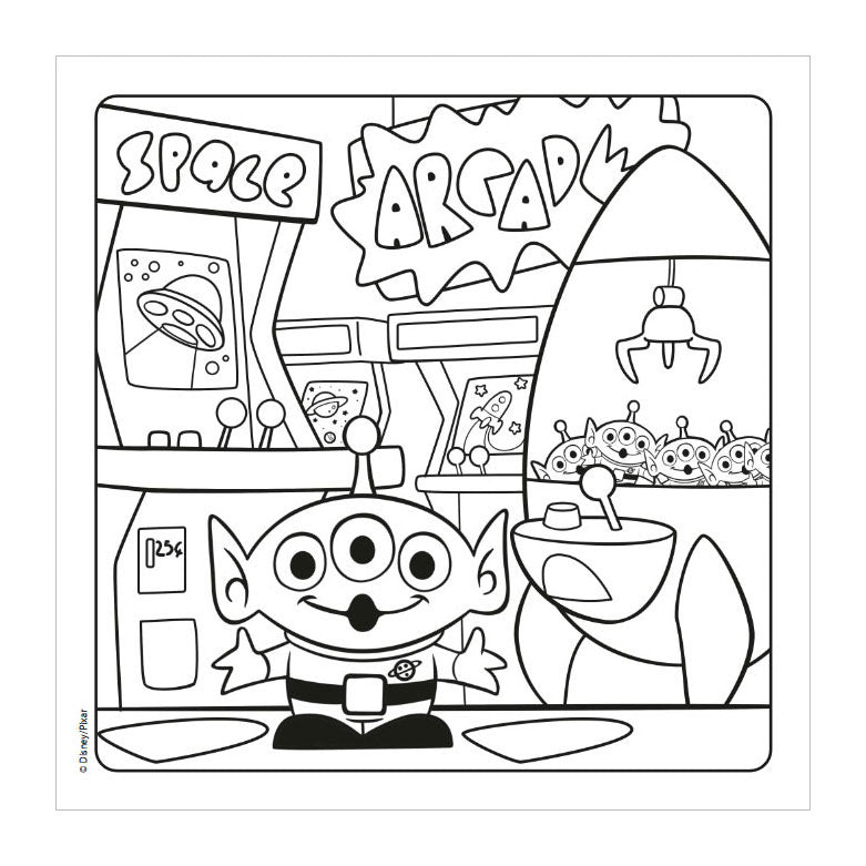 Classico libro da colorare a colori carino e accogliente di Delta Disney