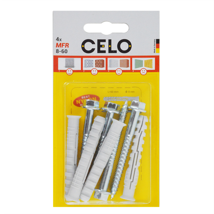 Celo 1067289 - blister multifunction frame plug mfr 8-60 sb ssks 4 pcs | 5 stuks