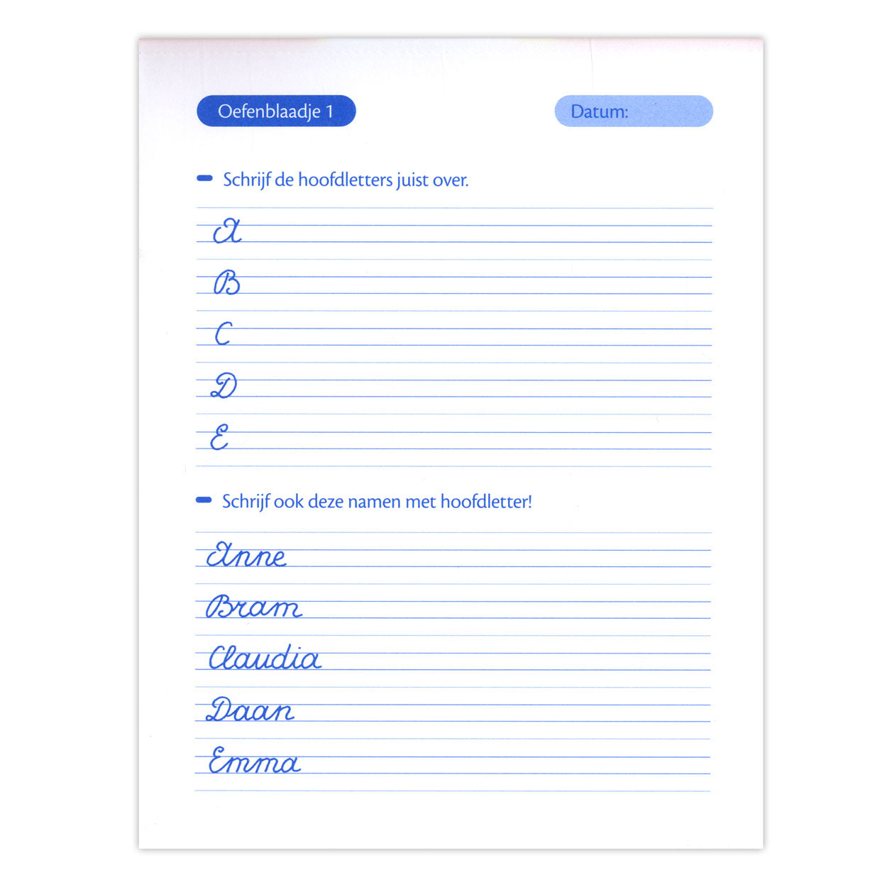 Hojas de práctica de escritura (7-8 y.)