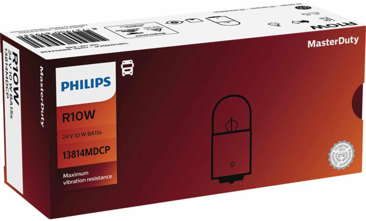 Philips master duty lámpara de bola lámparas de bola 24v 10w hd master duty