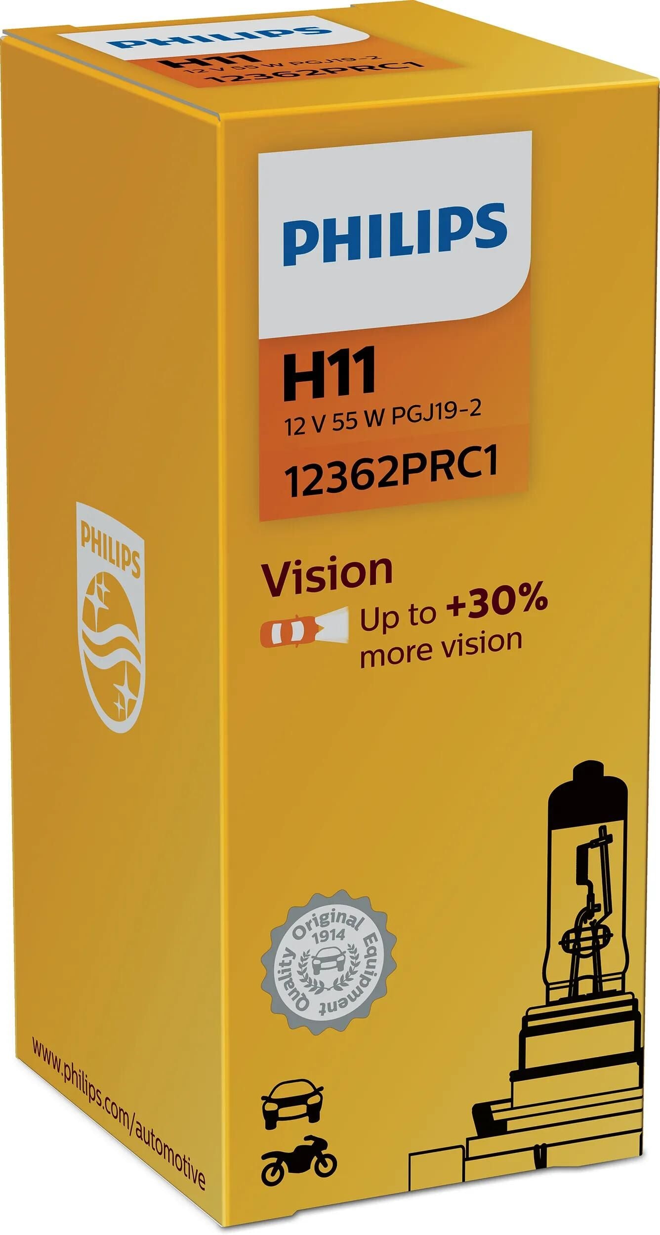 Lampada frontale Philips Vision 12v 55w h11