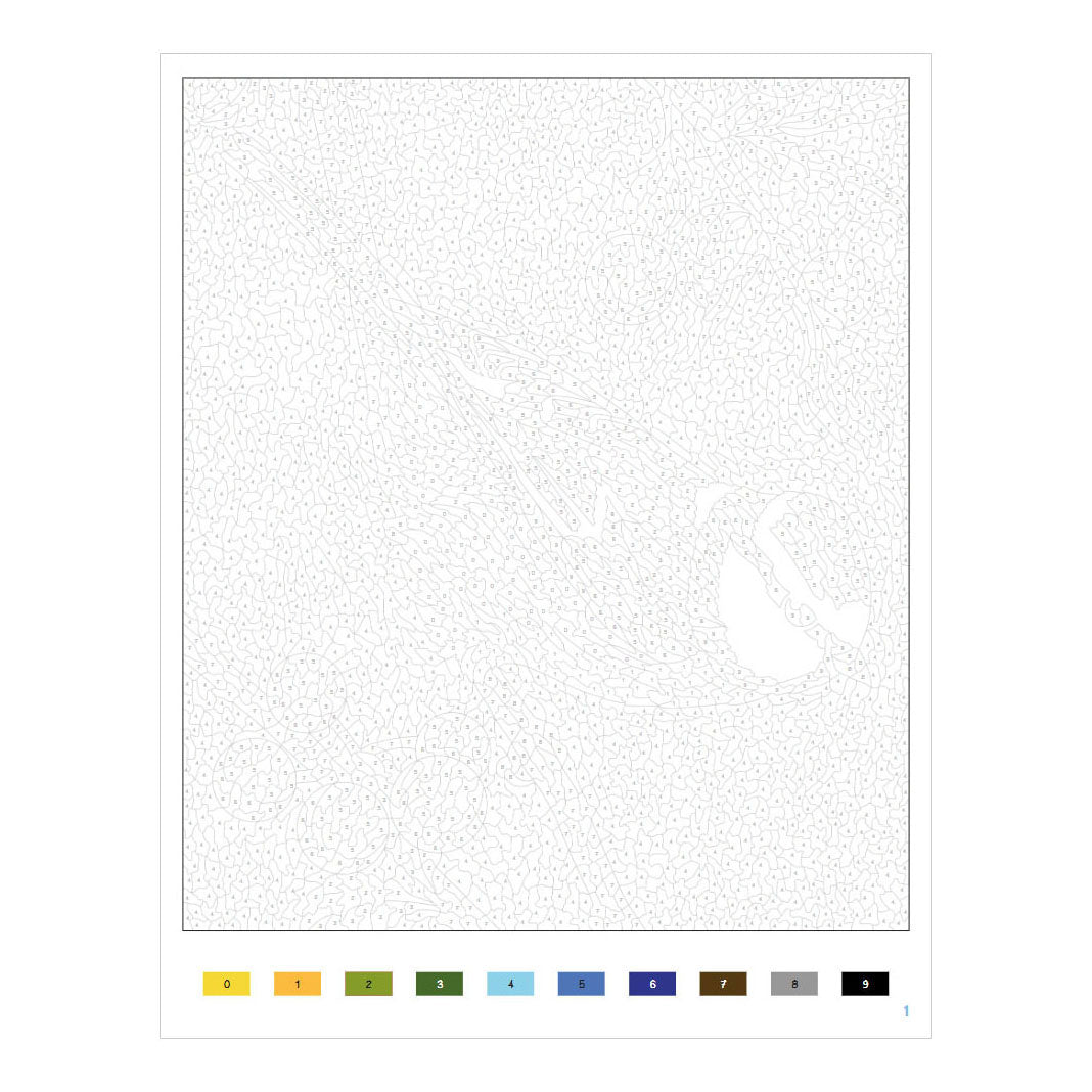 Uccelli Delta - pagine da colorare per numero