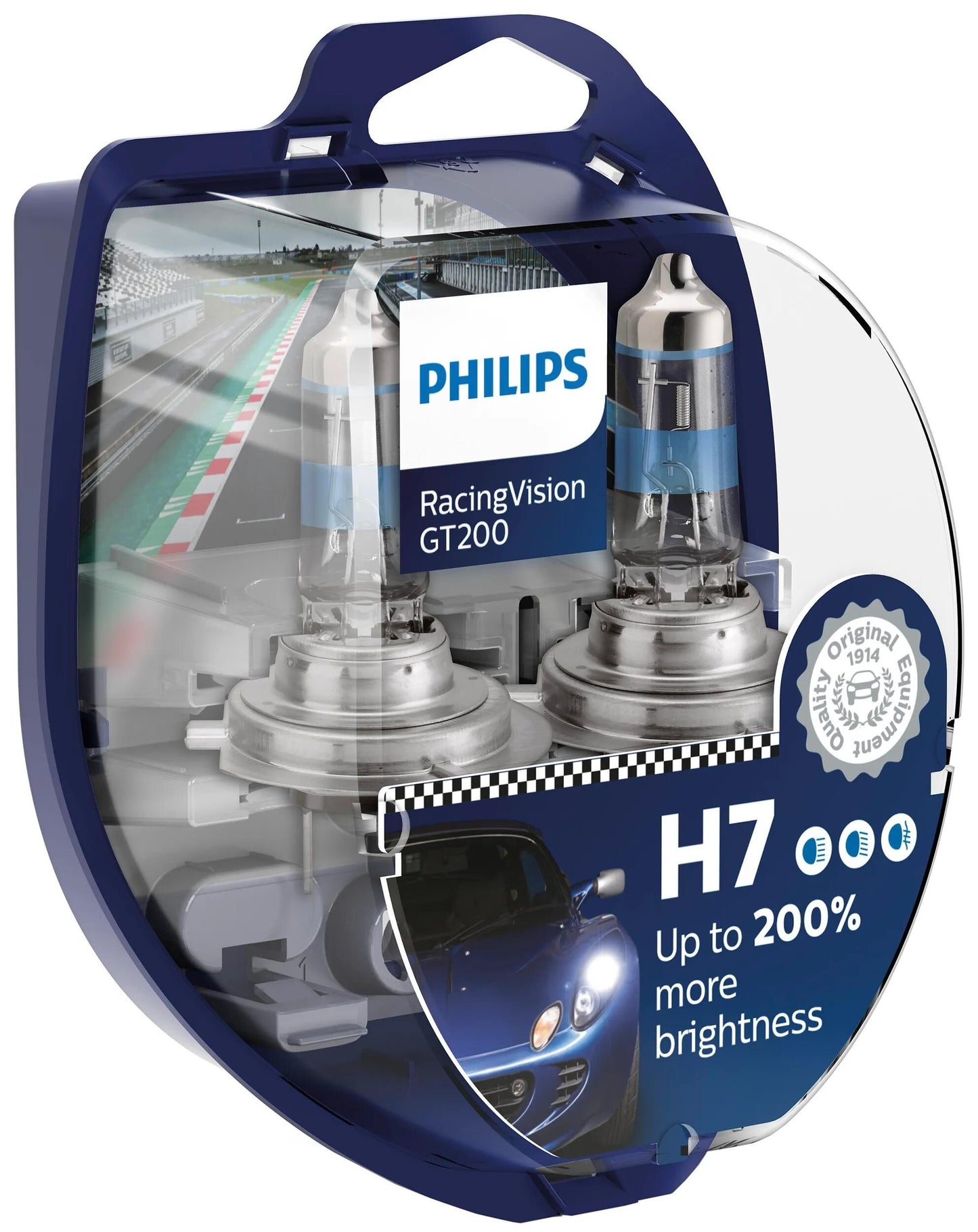 Lampada frontale Philips racing vision gt200 da lampada h7 12v kit racing vis. gt200