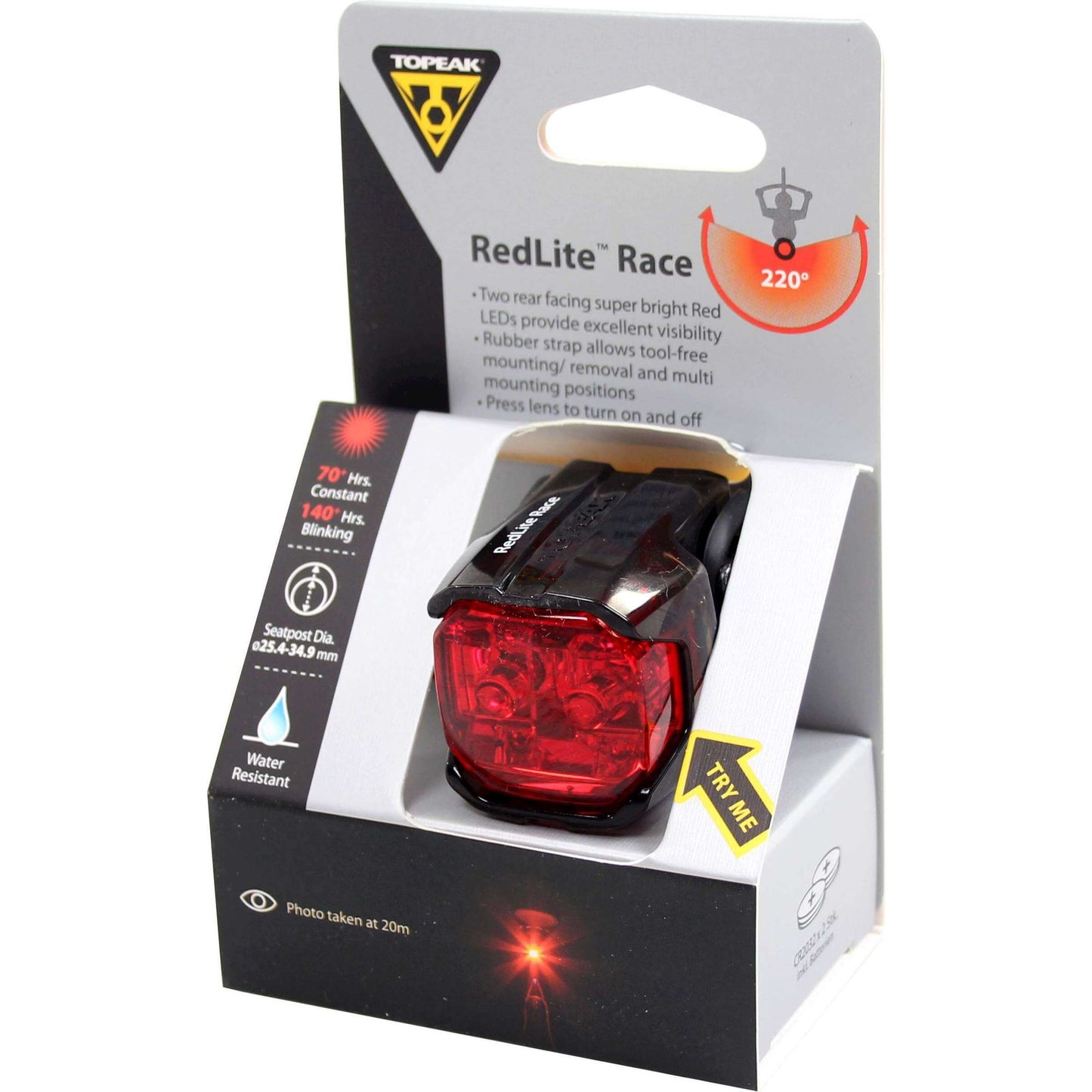 Topeak Taillight Redlite Battery Black