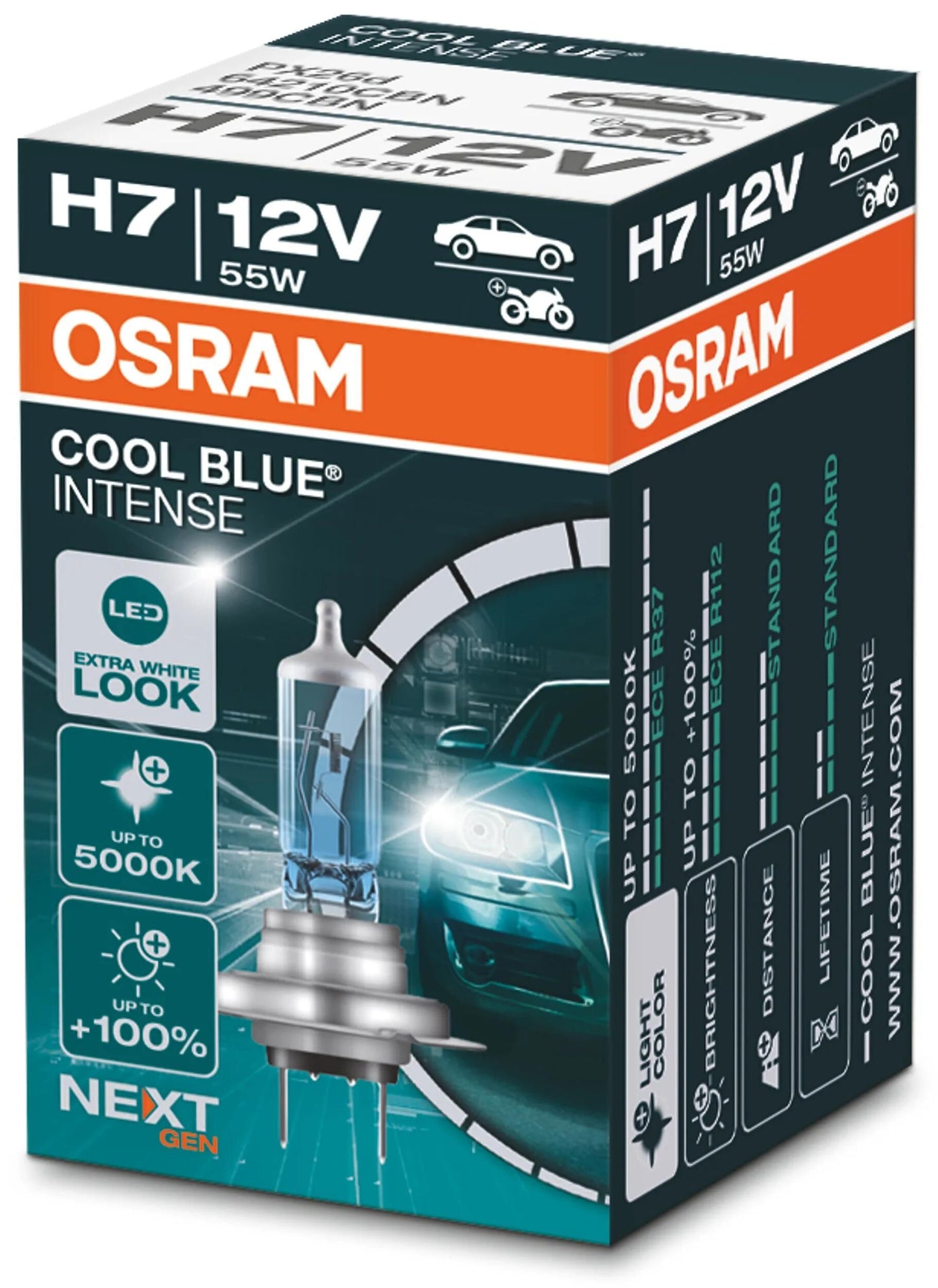 OSRAM LAMP H7 55W Cool Blue Intense