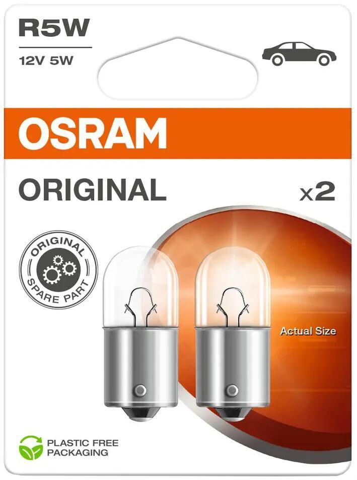 Lampade a sfera Osram 12V 5W 2st.SB Sockel BA 15S